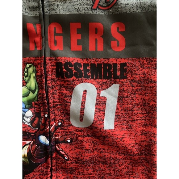 Marvel Avengers Assemble Hoodie Sweatshirt Youth XL (14-16) Hulk Iron Man New - Picture 3 of 10